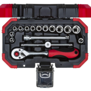 Gedore Socket Set 1/4″ 4-13mm + Bits 16pce